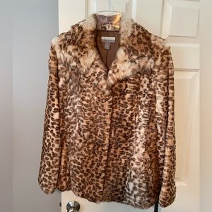 Bernardo Design Faux Fur Jacket, Size M